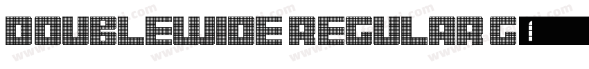 Doublewide Regular G字体转换